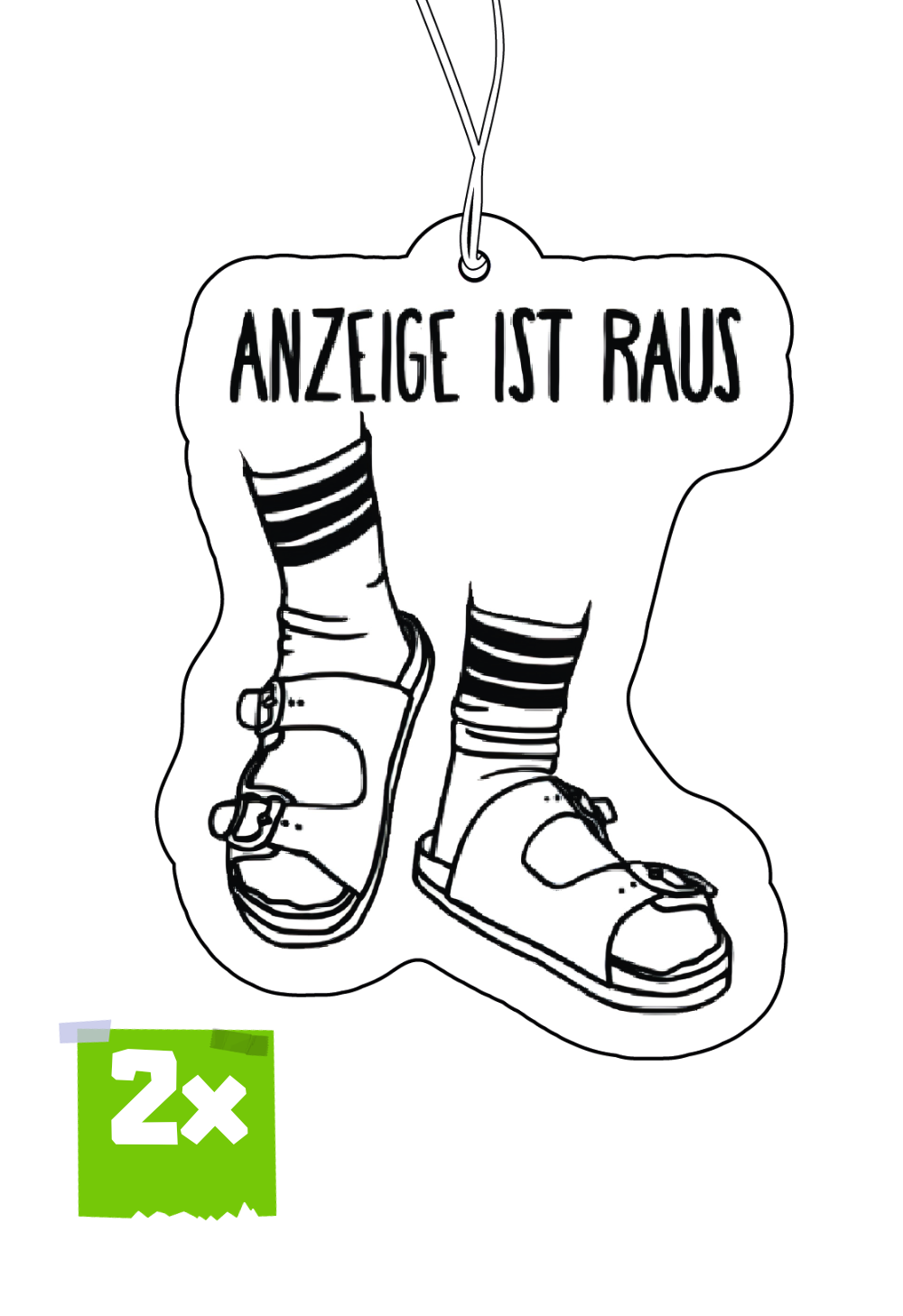 2x ANZEIGE IST RAUS Duftbaum / Lufterfrischer