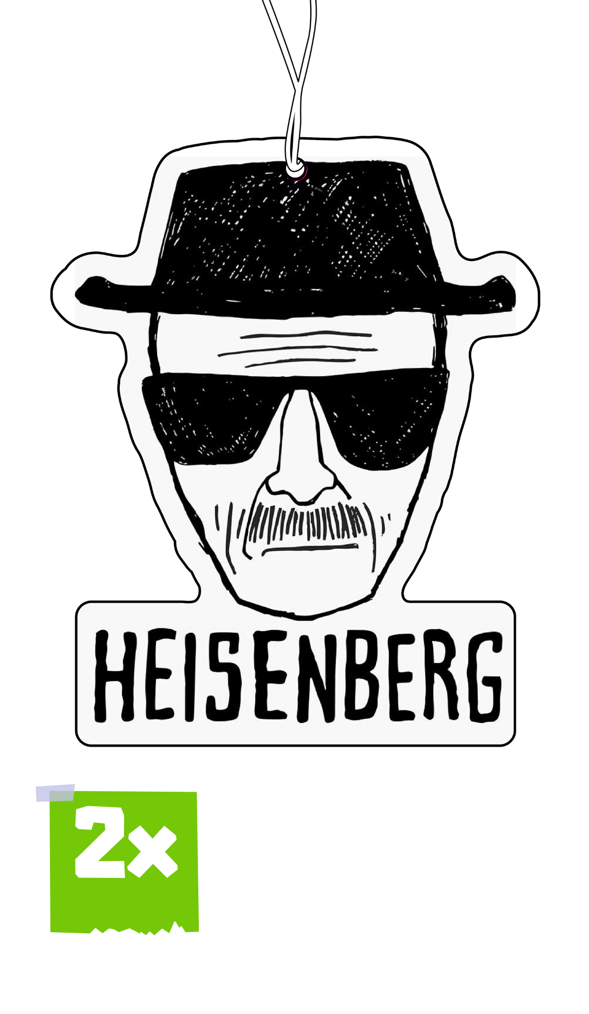 2x HEISENBERG von BREAKING BAD- Duftbaum / Lufterfrischer