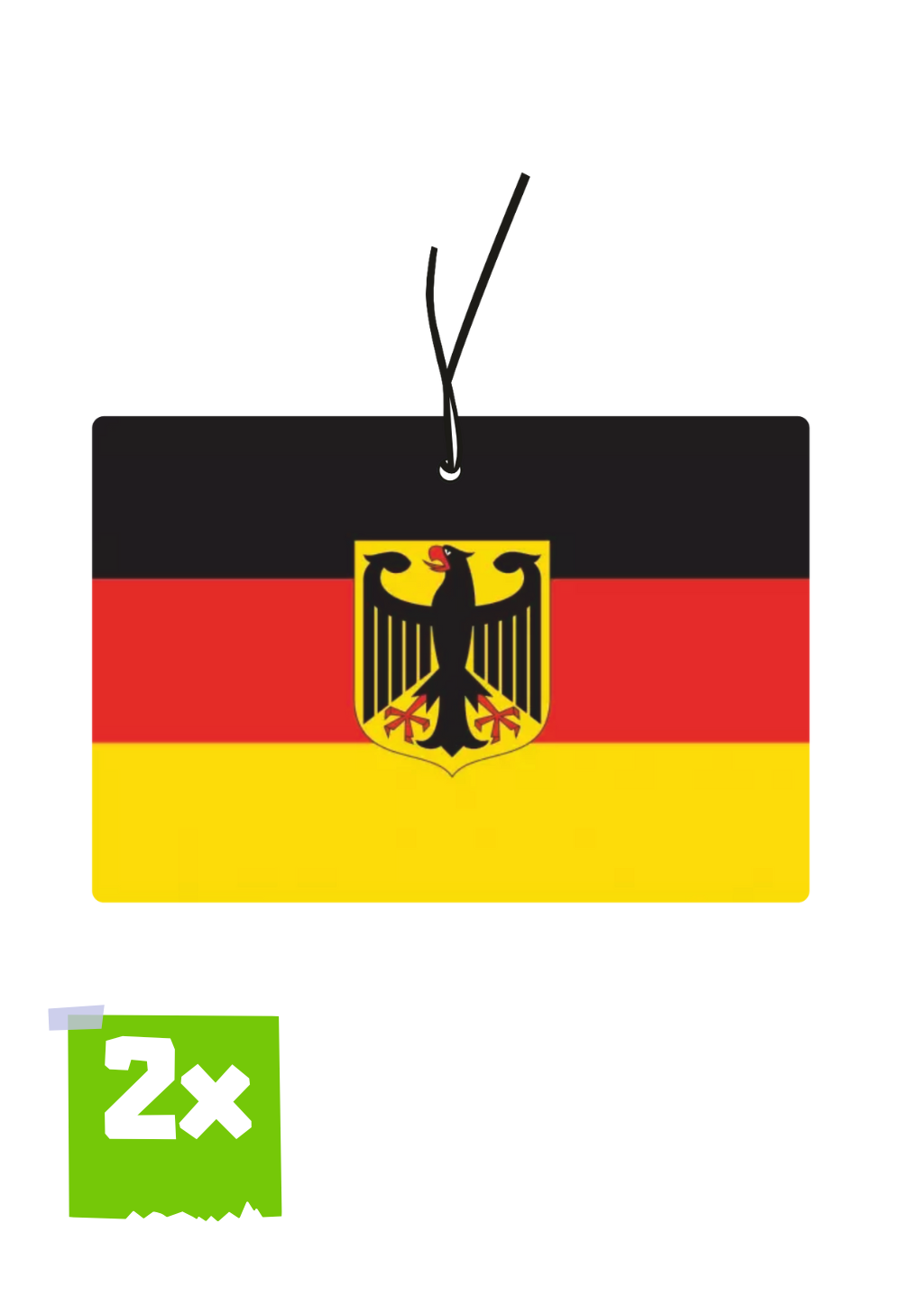 2x DEUTSCHLAND Duftbaum / Lufterfrischer