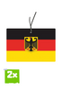 2x DEUTSCHLAND Duftbaum / Lufterfrischer
