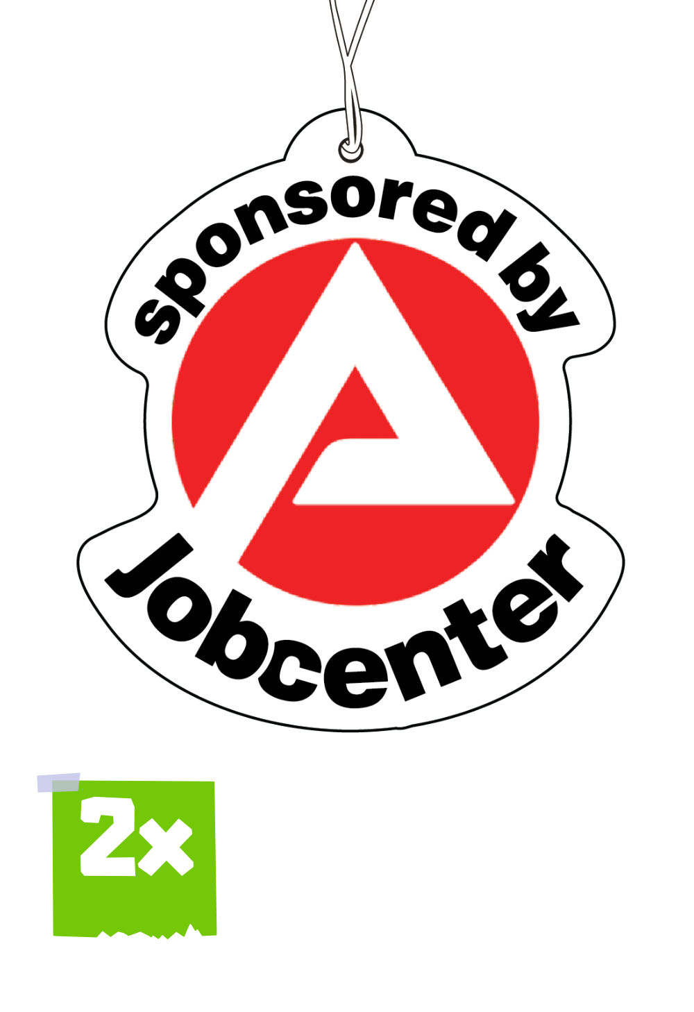 2x SPONSORED BY JOBCENTER Duftbaum / Lufterfrischer