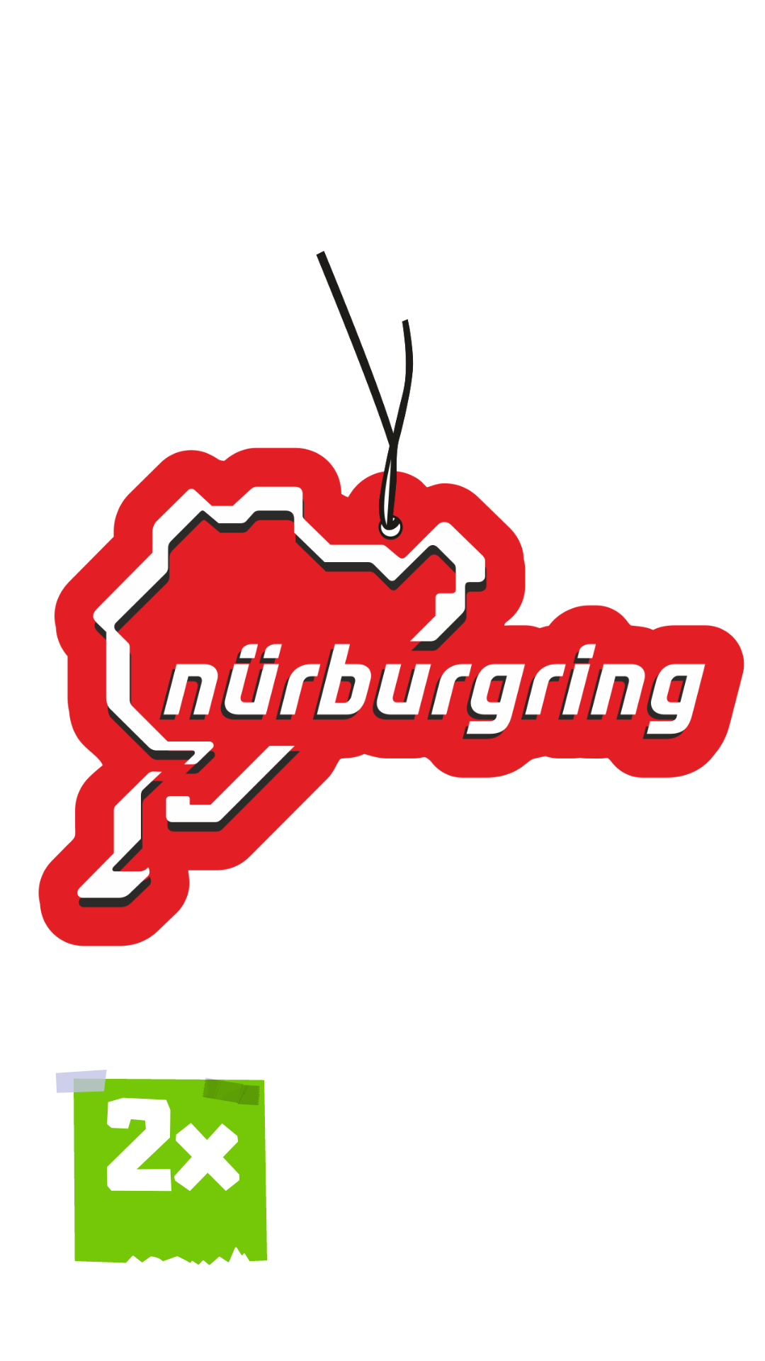 2x NÜRBURGRING Duftbaum / Lufterfrischer
