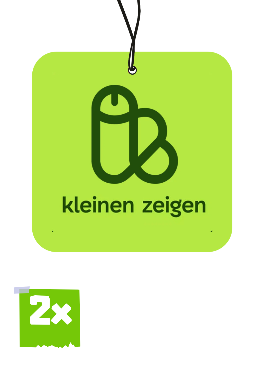 2x KLEINEN ZEIGEN Duftbaum / Lufterfrischer