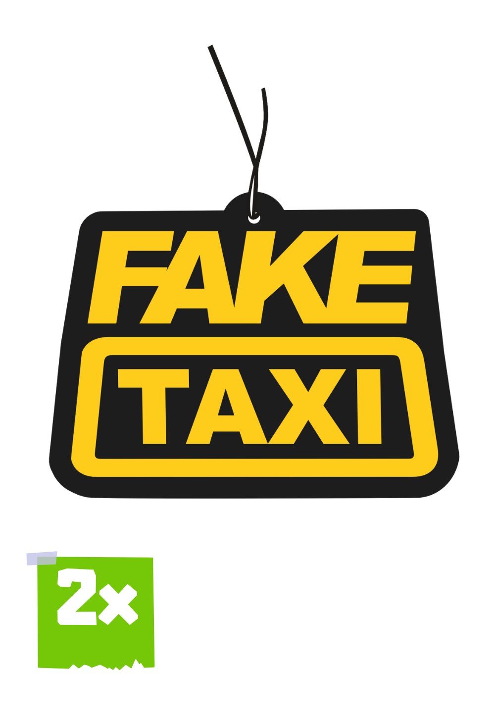 2x FAKE TAXI Duftbaum / Lufterfrischer