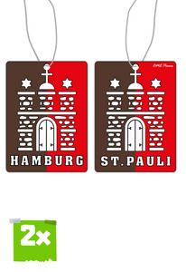 2x ST.PAULI Duftbaum / Lufterfrischer - Hamburg - Fußball - Respekt