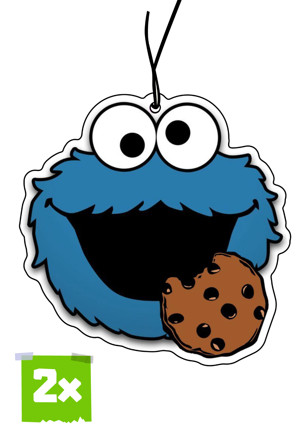 2x COOKIE MONSTER Duftbaum / Lufterfrischer