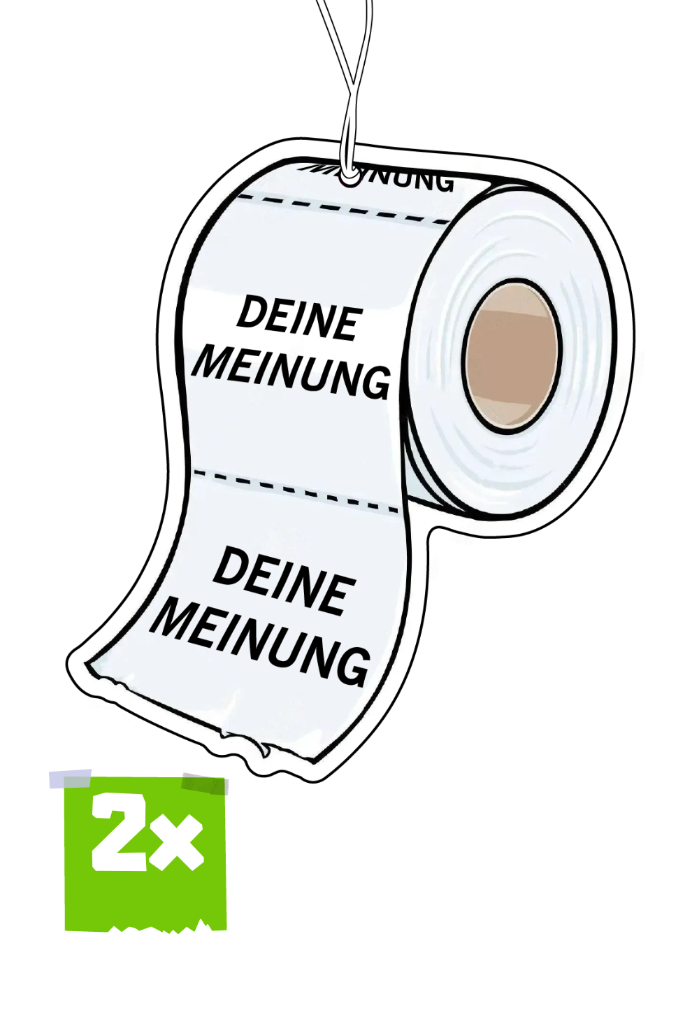 2x DEINE MEINUNG Duftbaum / Lufterfrischer