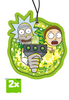 2x RICK & MORTY Duftbaum / Lufterfrischer