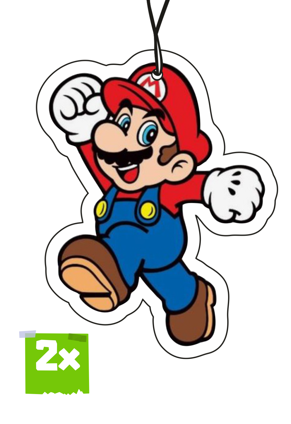 2x SUPER MARIO Duftbaum / Lufterfrischer